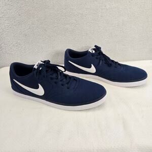 Nike SB Solarsoft Check Mens Size 14 Blue Canvas Low Top Shoes Skate 843896-400